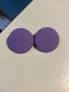 Cute light weight pop of color purple earrings